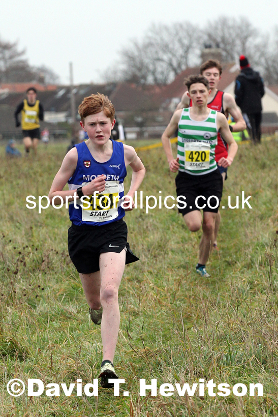 Mens under-17s, 2021 North Eastern Cross Country Championships, Sedgefield. Photo: David T. Hewitson/Sports for All Pics